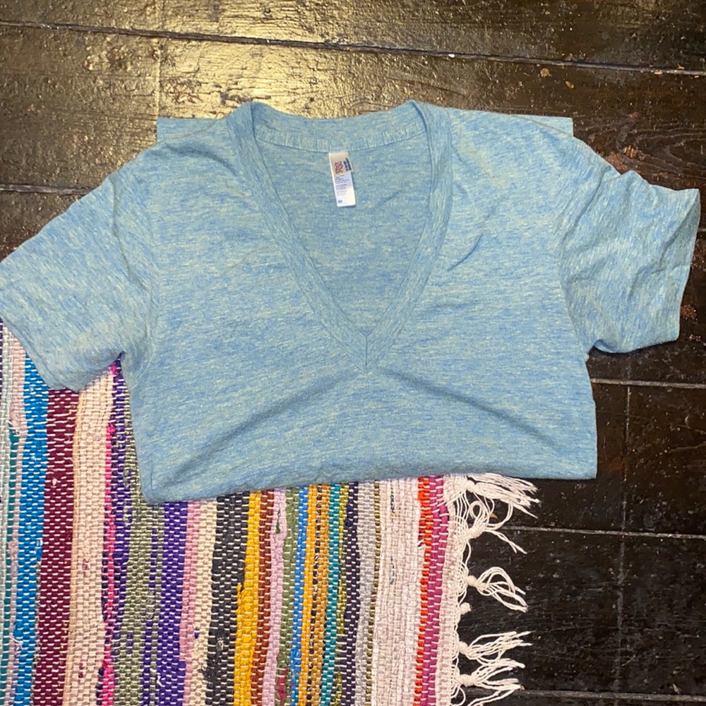 Y2K American apparel 50/25/25 track shirt